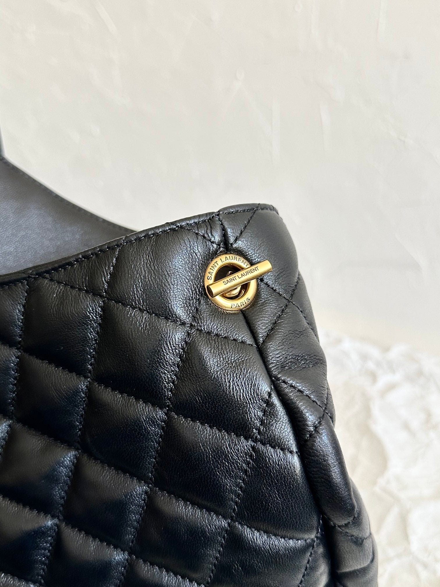 YSL lcare Maxi Logo Totebag