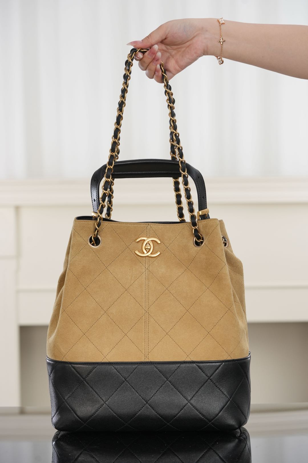Chanel 25A bucket bag