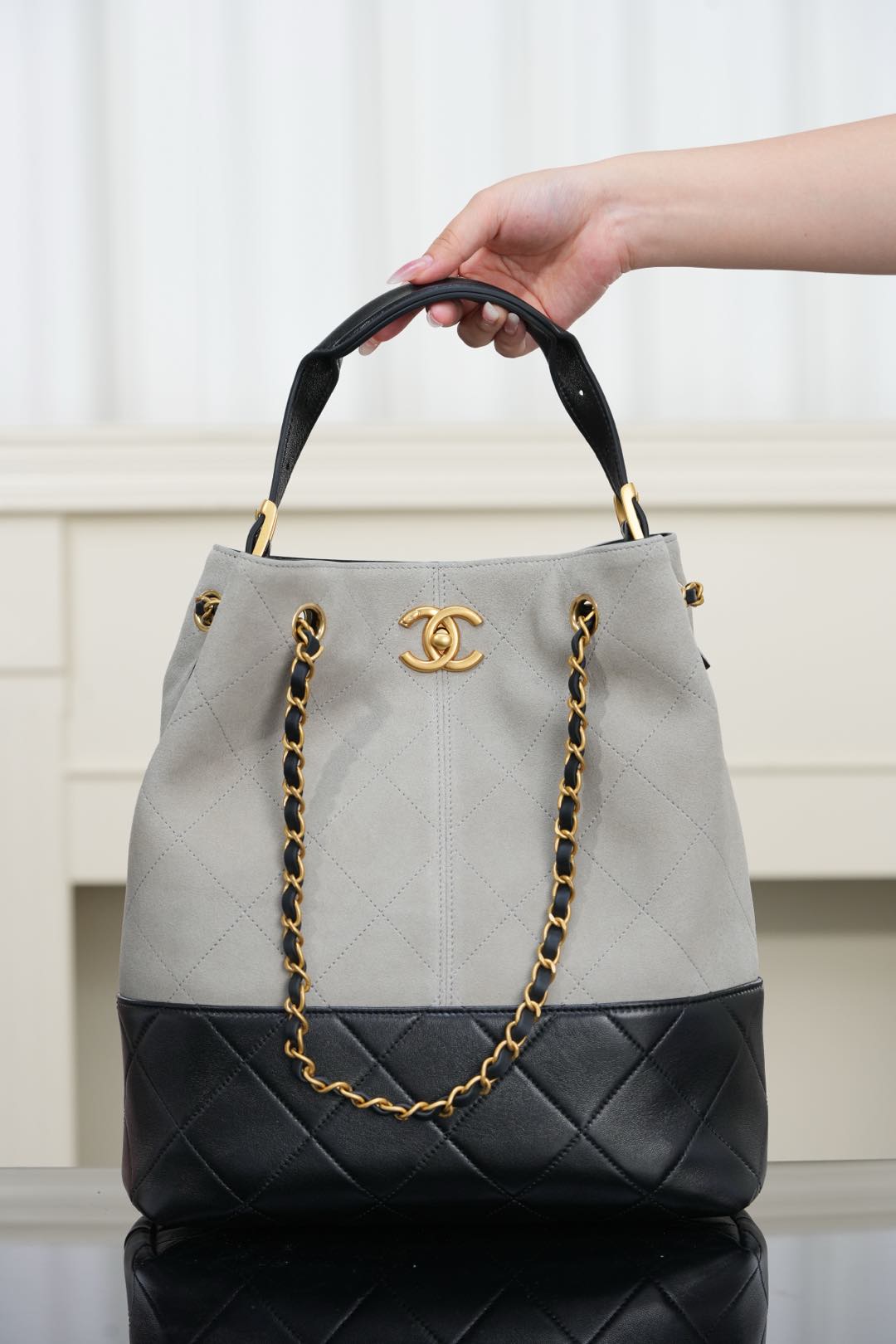 Chanel 25A bucket bag