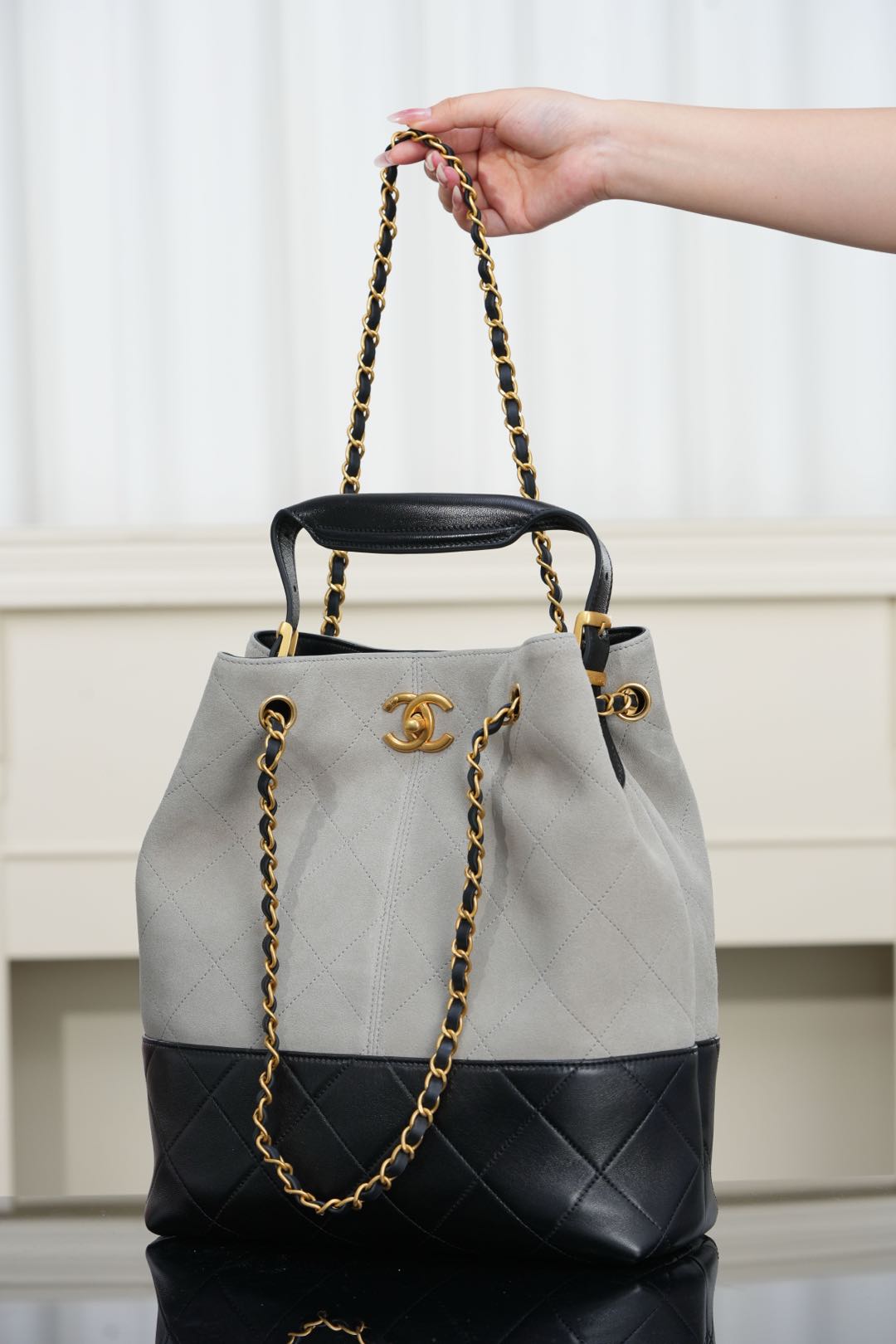 Chanel 25A bucket bag