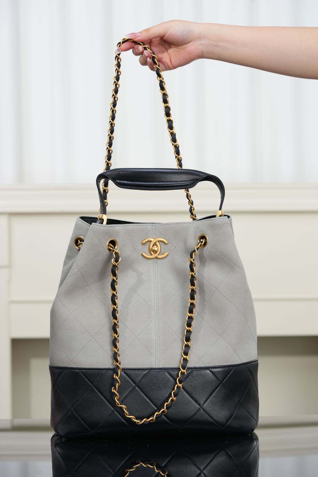 Chanel 25A bucket bag