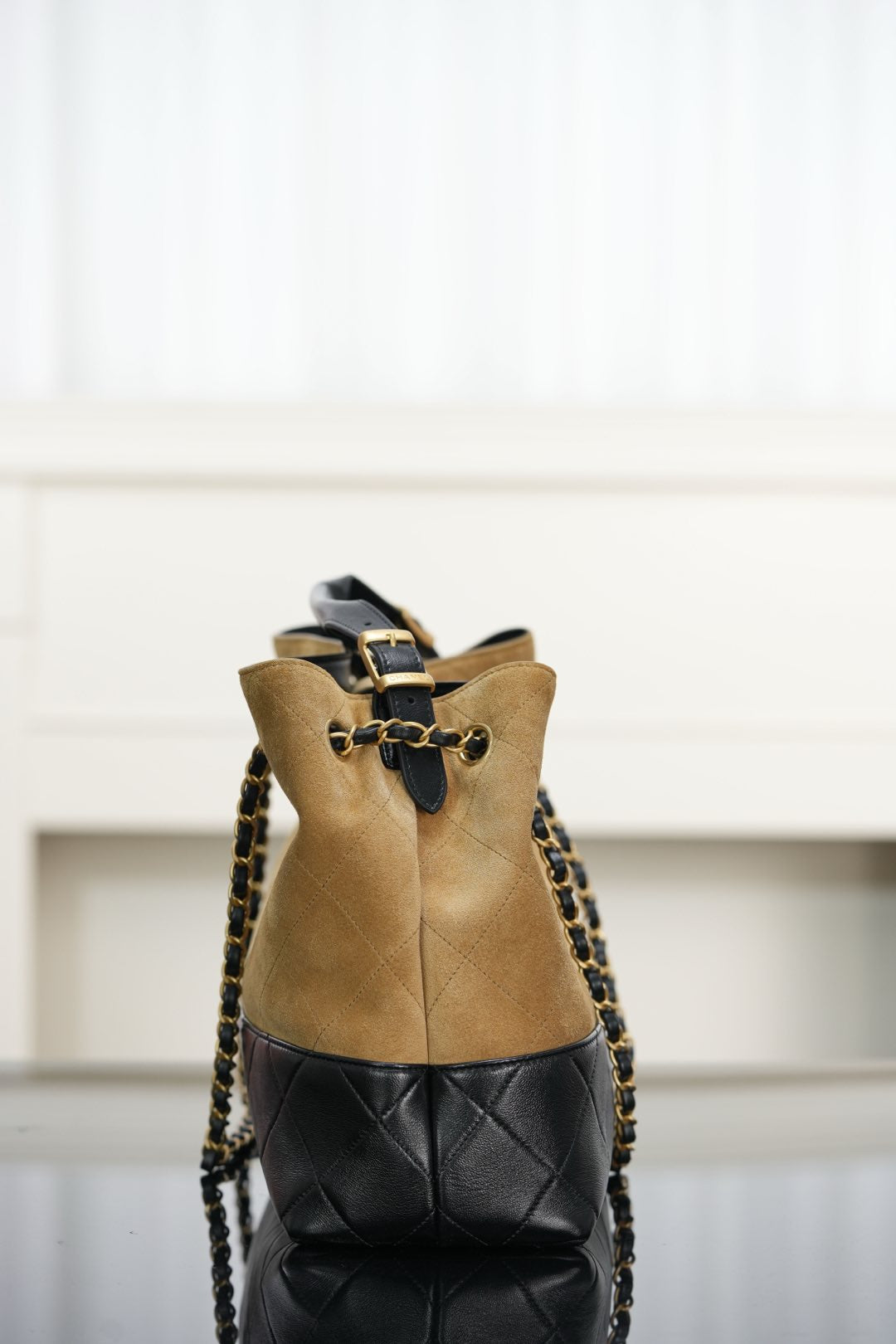 Chanel 25A Suede shopping bag