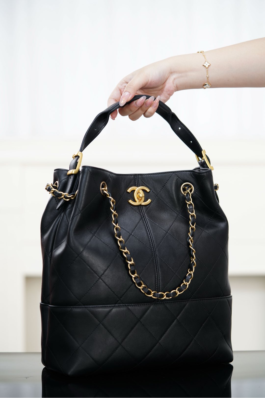 Chanel 25A bucket bag