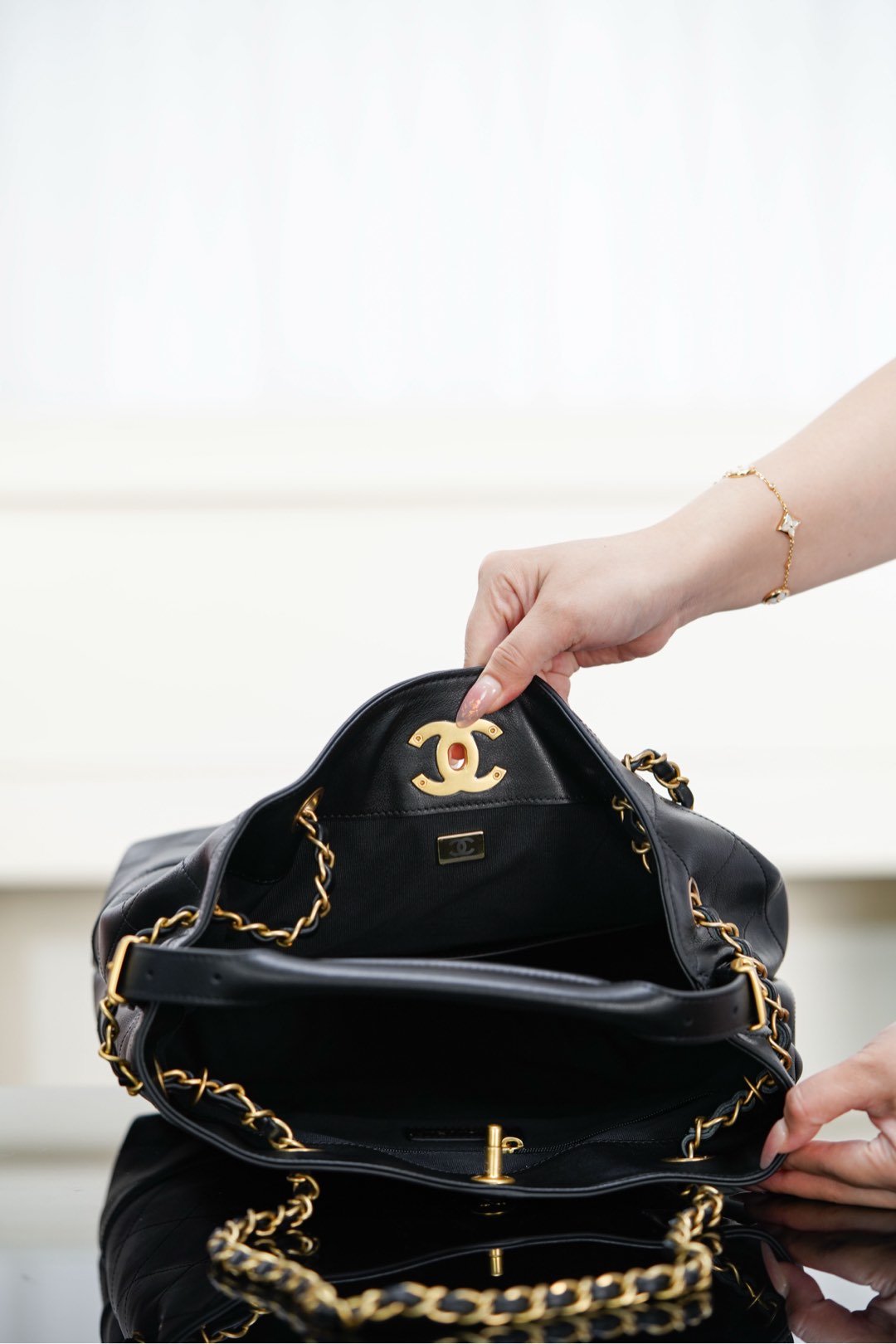 Chanel 25A bucket bag