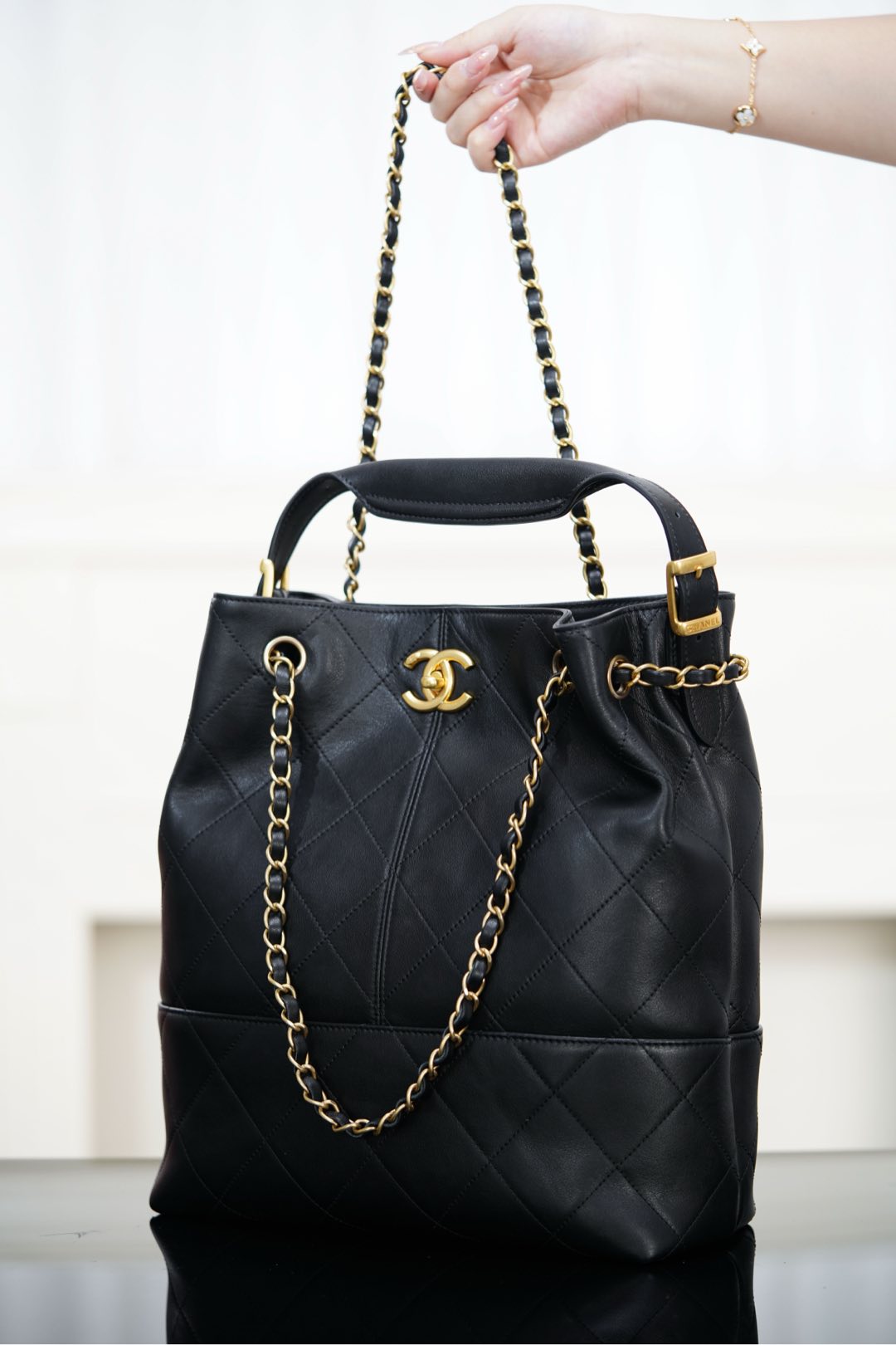 Chanel 25A bucket bag