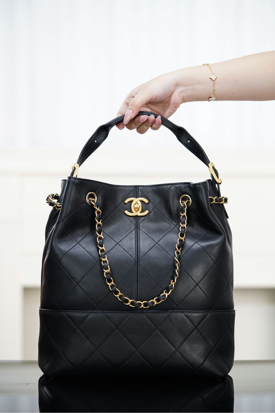 Chanel 25A bucket bag