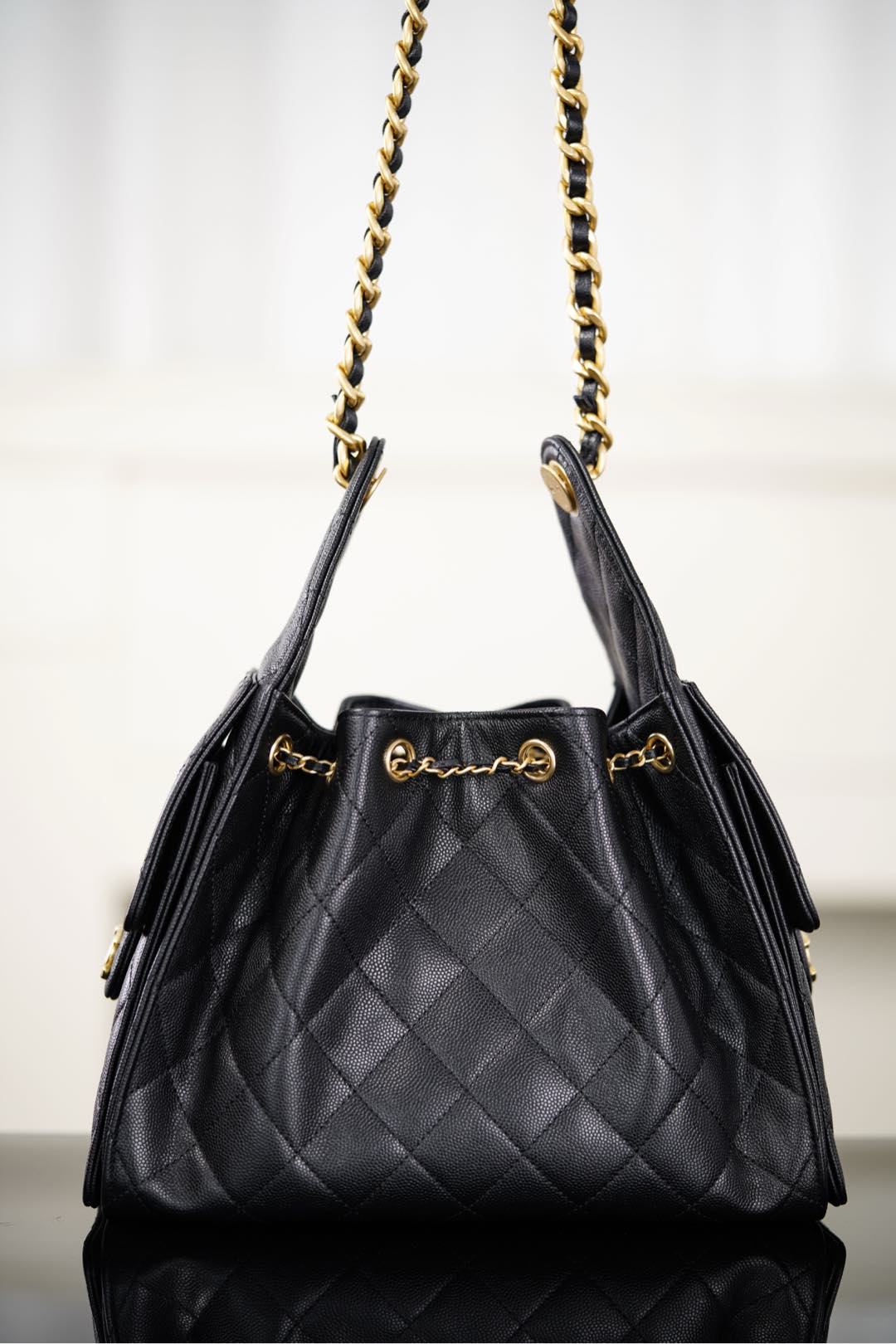 Chanel 25A Drawstring bucket bag
